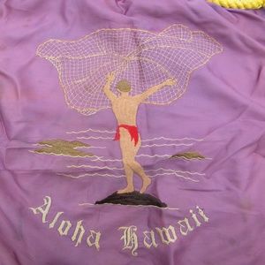 Vintage Silk Aloha Hawaii pillow cover